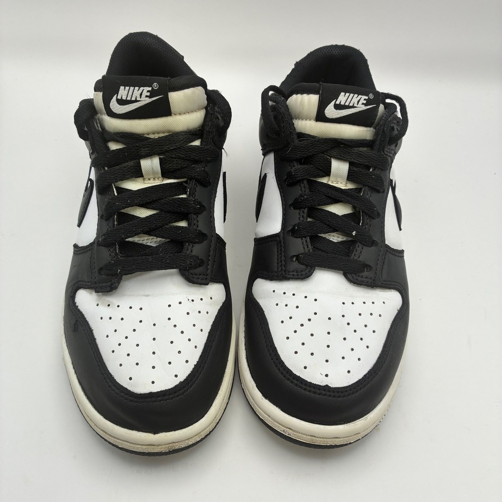 Nike Dunk Low Panda White Black Sneakers CW1590-100 Mens 6Y Womens 7.5